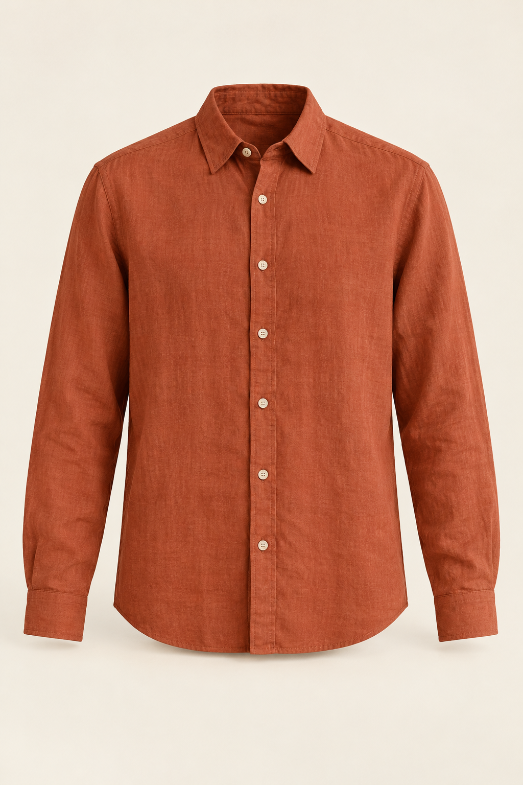 Rust · relaxed linen The linen shirt
